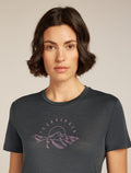 Women's Merino 150 Tech Lite Short Sleeve T-Shirt Sunrise Summit Obsidian - 5
