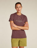 Women's Merino 150 Tech Lite Short Sleeve T-Shirt Sunrise Summit Carob - 1