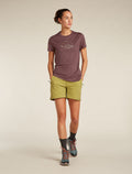 Women's Merino 150 Tech Lite Short Sleeve T-Shirt Sunrise Summit Carob - 3