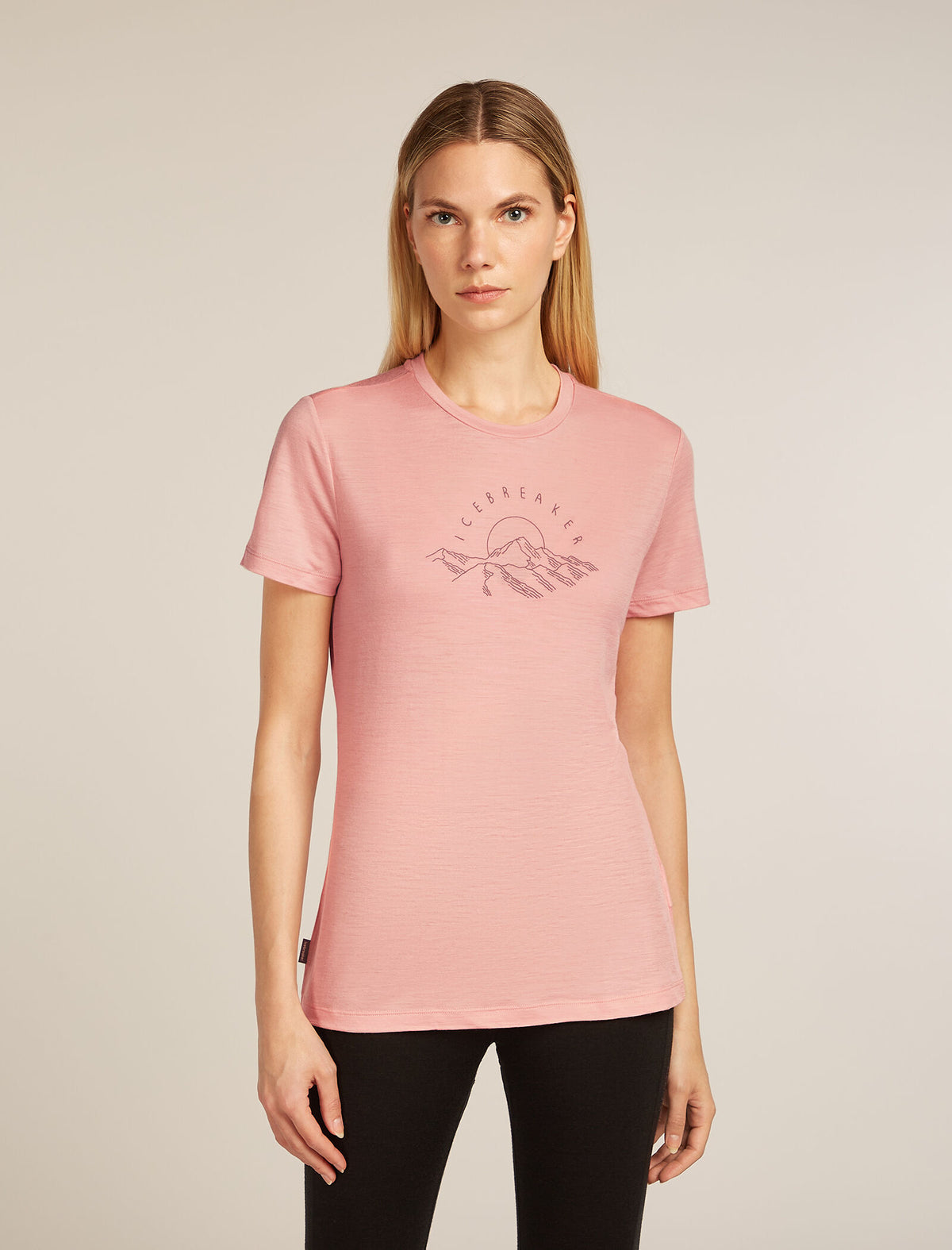Women's Merino 150 Tech Lite Short Sleeve T-Shirt Sunrise Summit Blush - 1