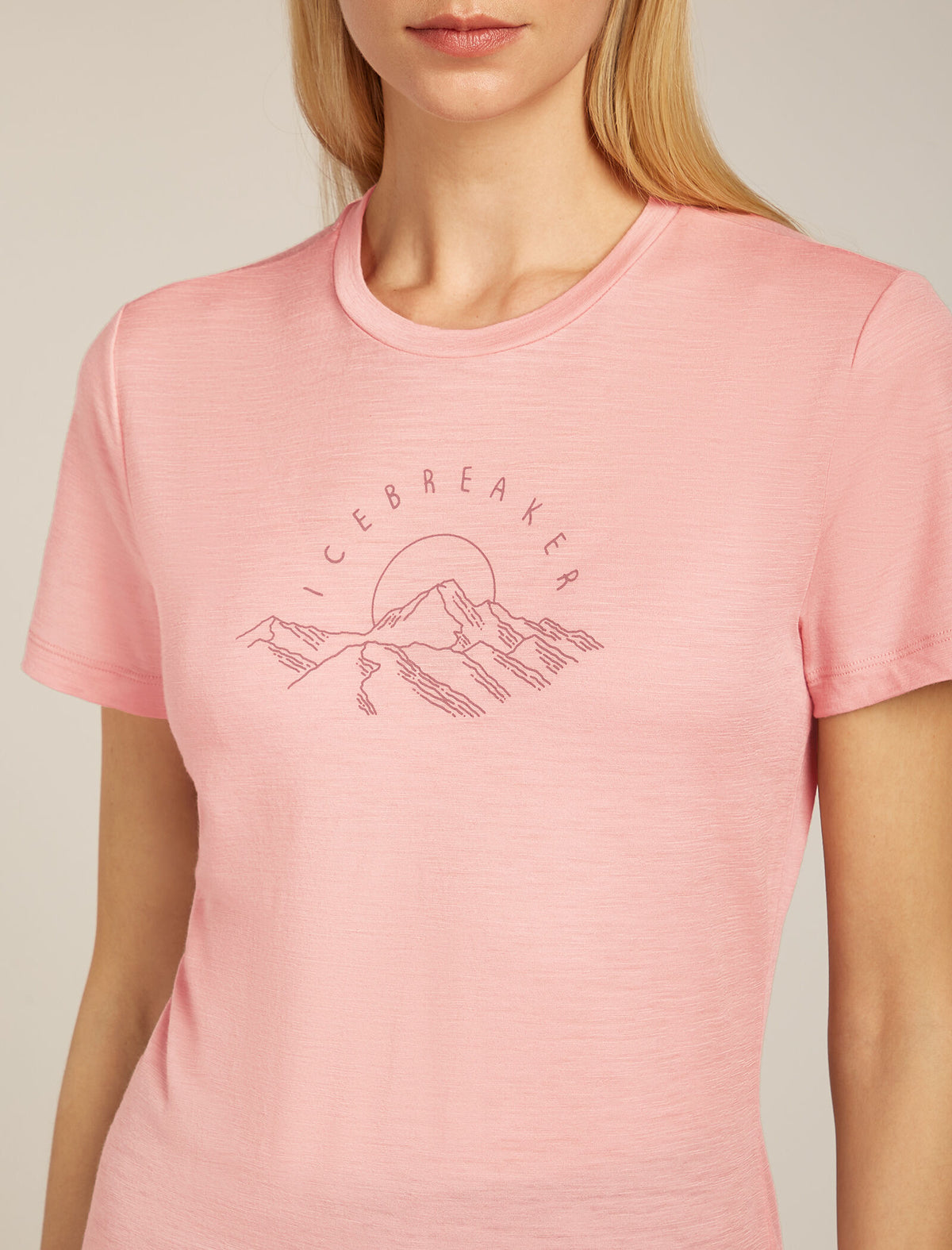 Women's Merino 150 Tech Lite Short Sleeve T-Shirt Sunrise Summit Blush - 5