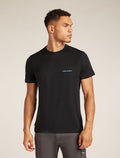 Men's Merino 150 Tech Lite Short Sleeve T-Shirt IB Wordmark Black - 1