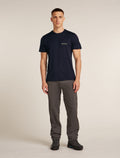 Men's Merino 150 Tech Lite Short Sleeve T-Shirt IB Wordmark Glacier - 3