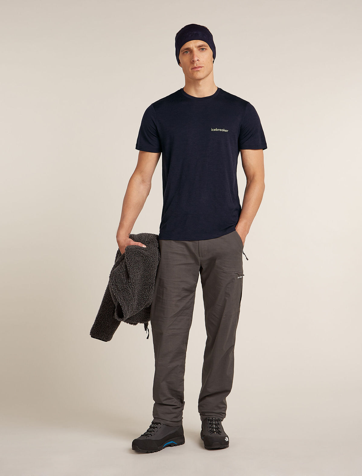 Men's Merino 150 Tech Lite Short Sleeve T-Shirt IB Wordmark Glacier - 4