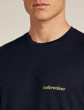 Men's Merino 150 Tech Lite Short Sleeve T-Shirt IB Wordmark Glacier - 5