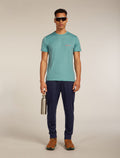 Men's Merino 150 Tech Lite Short Sleeve T-Shirt IB Wordmark Hydro - 4