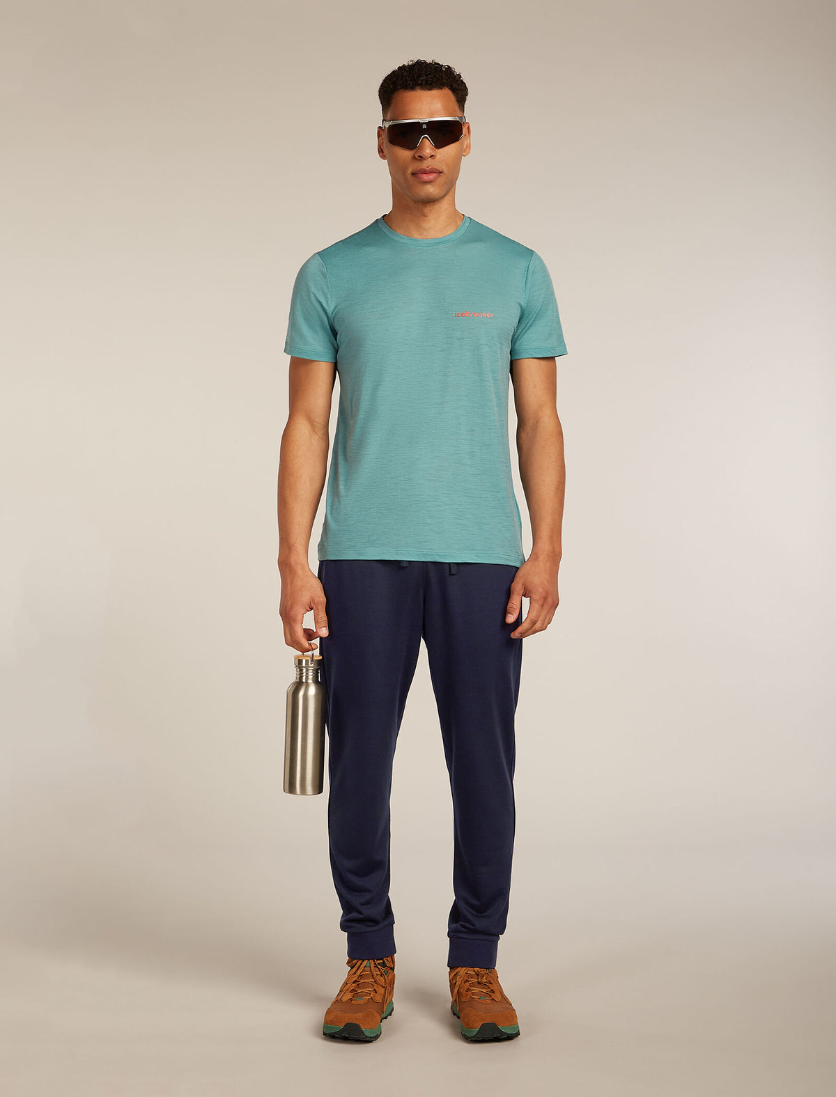 Men's Merino 150 Tech Lite Short Sleeve T-Shirt IB Wordmark Hydro - 4