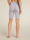 Women's Merino Blend 260 Seamless Rib 8" High Rise Shorts Grey quartz - 2