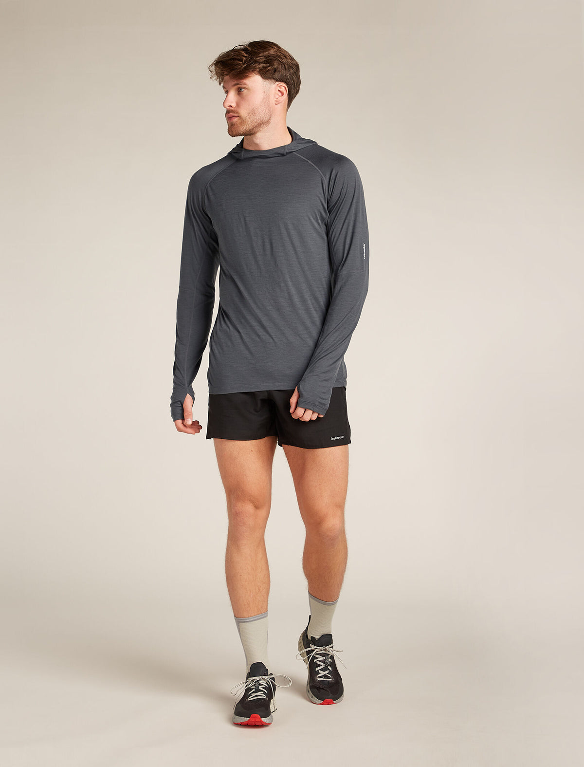 Men's 150 MerinoFine™ Ace Long Sleeve Hoodie Obsidian - 3