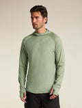 Men's 150 MerinoFine™ Ace Long Sleeve Hoodie Oil/Black/Silver - 1