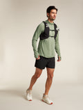 Men's 150 MerinoFine™ Ace Long Sleeve Hoodie Oil/Black/Silver - 4