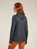 Women's 150 MerinoFine™ Ace Long Sleeve Hoodie Obsidian - 2