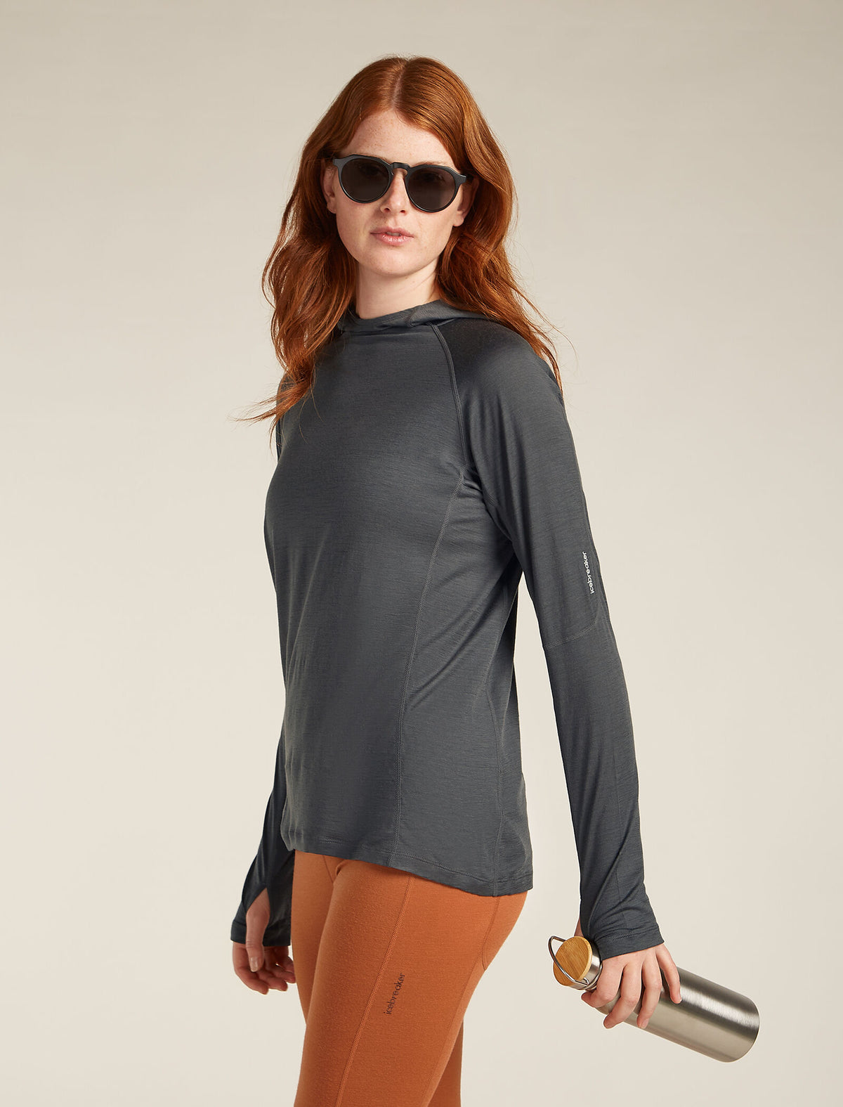 Women's 150 MerinoFine™ Ace Long Sleeve Hoodie Obsidian - 4