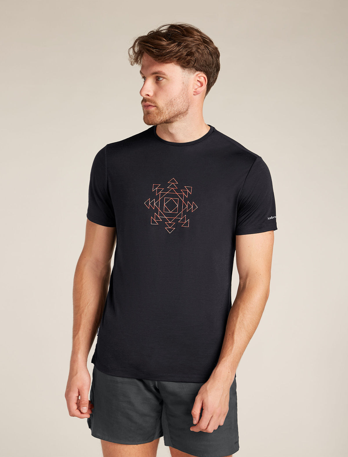 Men's Merino Blend 125 Cool-Lite™ Sphere Short Sleeve T-Shirt Fusion Black - 1