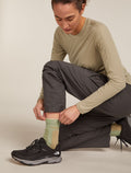 Women's Merino Hike+ Medium Crew Socks Lichen/Sand - 1