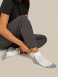 Mini-chaussettes mérinos léger Hike+ Femme Ecru hthr/alloy - 2