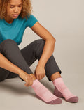 Mini-chaussettes mérinos léger Hike+ Femme Blush/Summit - 2