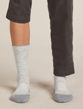 Women's Merino Hike+ Light Crew Socks Blizzard Hthr/Alloy - 3