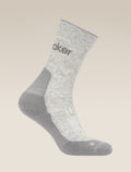 Women's Merino Hike+ Light Crew Socks Blizzard Hthr/Alloy - 4