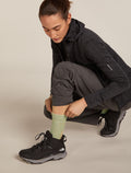 Women's Merino Hike+ Light Crew Socks Lichen/Sand - 1