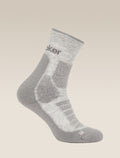 Women's Merino Hike+ Heavy Crew Socks Blizzard Hthr/Alloy - 4