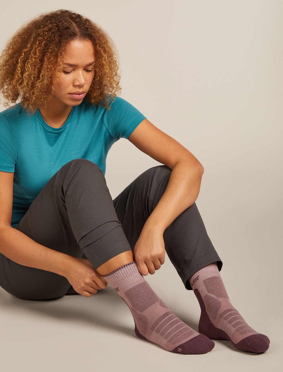 Women's Merino Hike+ Heavy Crew Socks Summit/Java - 2