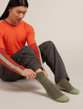 Men's Merino Hike+ Medium Crew Socks Loden/Lichen - 2