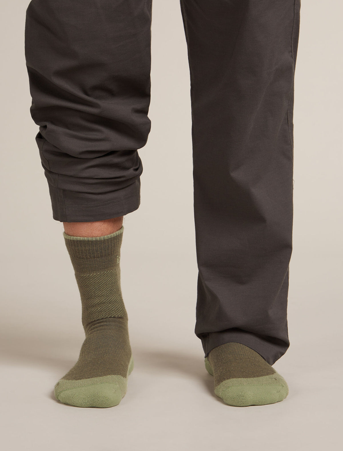 Men's Merino Hike+ Medium Crew Socks Loden/Lichen - 3