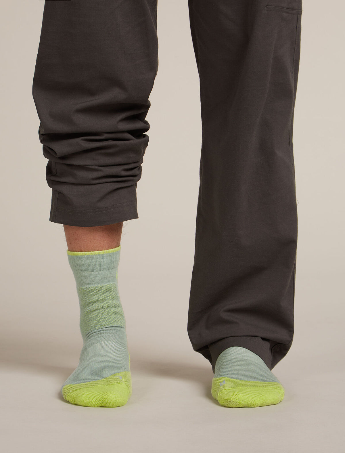 Men's Merino Hike+ Medium Crew Socks Seaglass/Peridot - 3