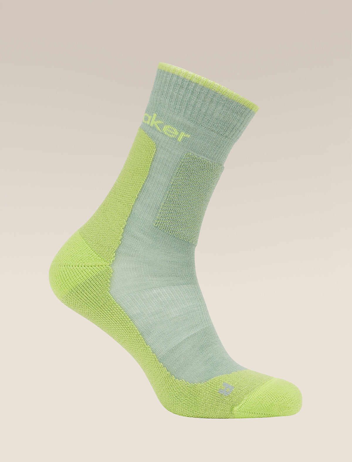 Men's Merino Hike+ Medium Crew Socks Seaglass/Peridot - 4