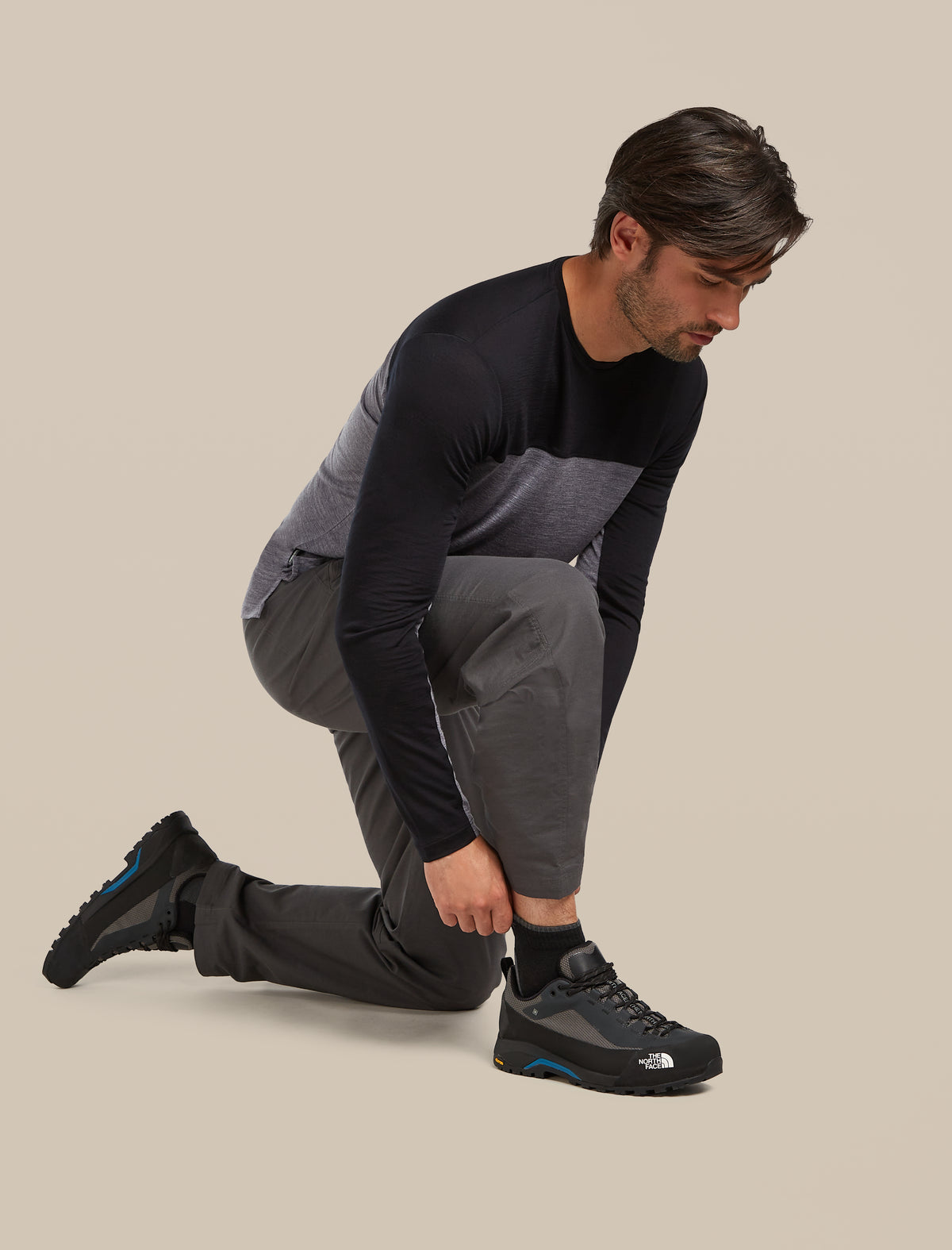Men's Merino Hike+ Light Mini Socks Black/Obsidian - 3