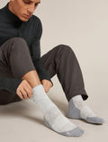 Men's Merino Hike+ Light Crew Socks Blizzard Heather/Alloy - 2