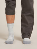 Men's Merino Hike+ Light Crew Socks Blizzard Heather/Alloy - 3