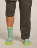 Men's Merino Hike+ Light Crew Socks Seaglass/Peridot - 3