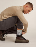 Men's Merino Hike+ Heavy Crew Socks Blizzard Heather/Alloy - 1