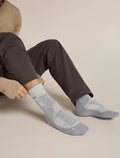 Men's Merino Hike+ Heavy Crew Socks Blizzard Heather/Alloy - 2