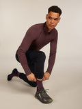 Men's Merino Hike+ Heavy Crew Socks Java/Black - 1