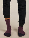 Men's Merino Hike+ Heavy Crew Socks Java/Black - 3