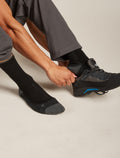 Chaussettes mérinos ultra-léger Hike+ Homme Black/Obsidian - 1