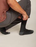 Chaussettes mérinos ultra-léger Hike+ Homme Black/Obsidian - 2