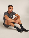 Chaussettes basses mérinos ultra-léger Hike+ Men's Black/Obsidian - 2