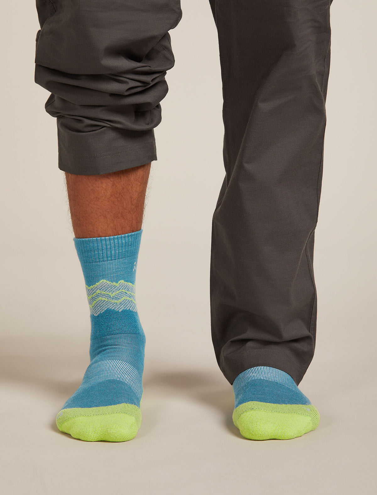 Chaussettes mérinos moyen Hike+ Across the Peaks Men's Topaz/Peridot/Seaglass - 3