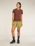 Women's Merino 200 Waffle Elevation Short Sleeve T-Shirt Carob - 4