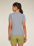 Women's Merino 200 Waffle Elevation Short Sleeve T-Shirt Alloy/obsidian - 2