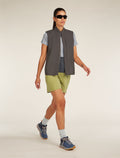 Women's Merino 200 Waffle Elevation Short Sleeve T-Shirt Alloy/obsidian - 4
