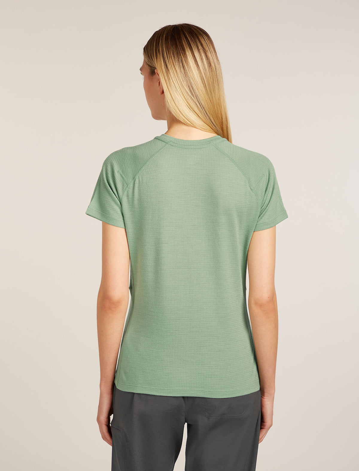 Women's Merino 200 Waffle Elevation Short Sleeve T-Shirt Seaglass - 2