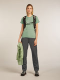 Women's Merino 200 Waffle Elevation Short Sleeve T-Shirt Seaglass - 4