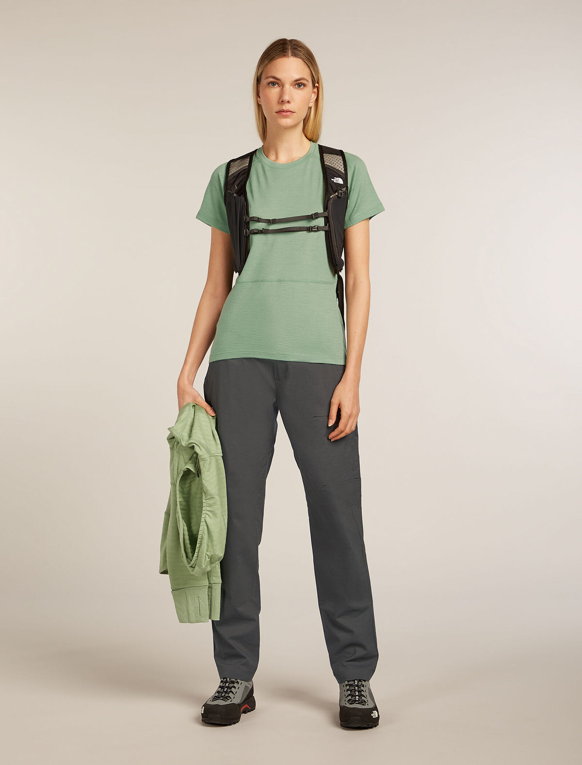 Women's Merino 200 Waffle Elevation Short Sleeve T-Shirt Seaglass - 4