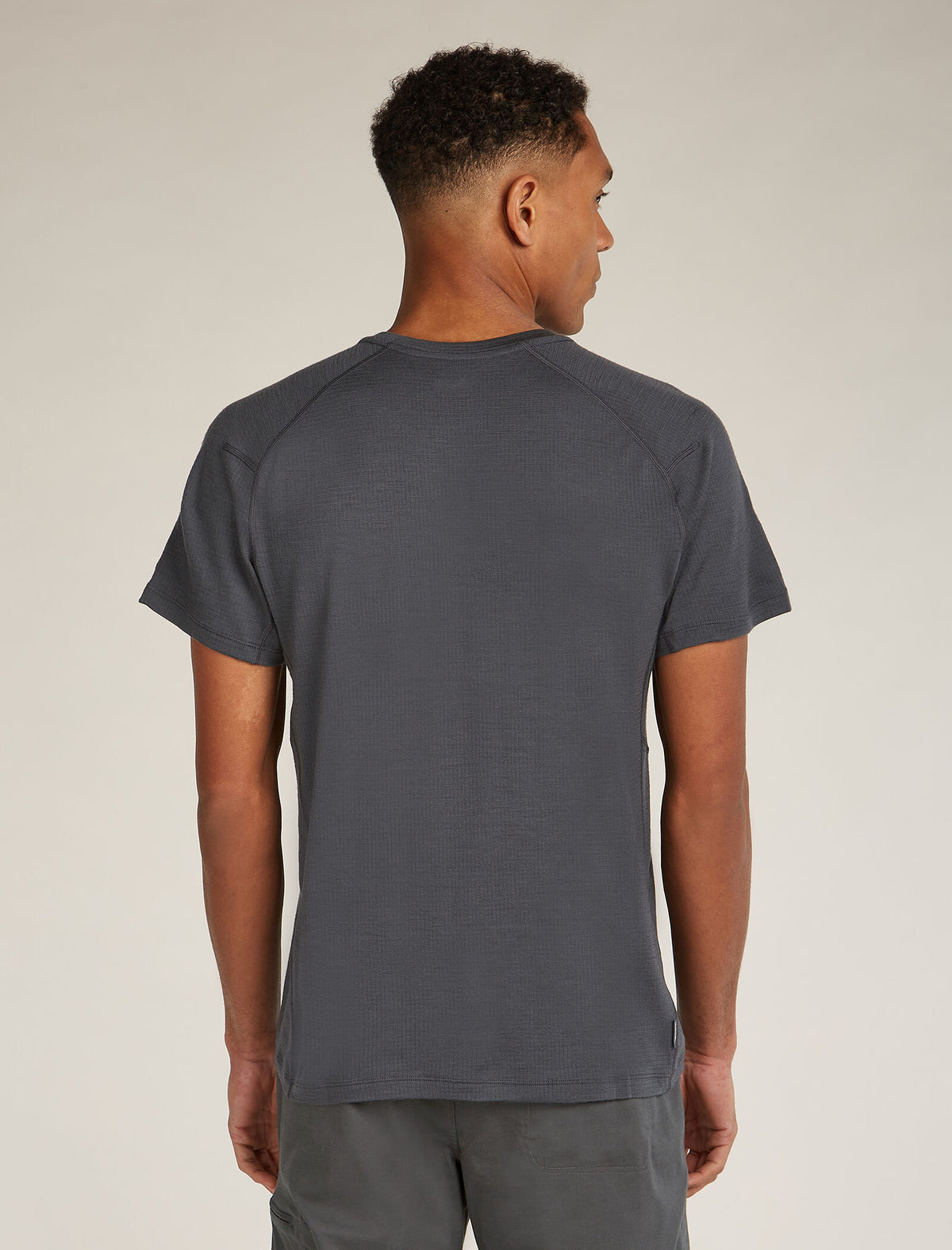 Men's Merino 200 Waffle Elevation Short Sleeve T-Shirt Obsidian - 2
