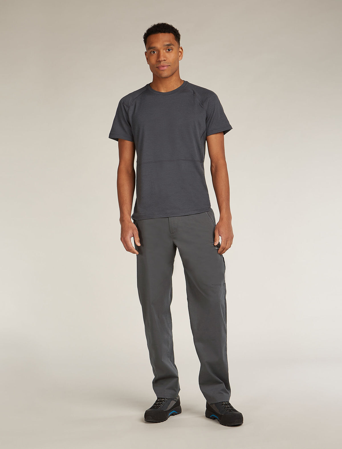 Men's Merino 200 Waffle Elevation Short Sleeve T-Shirt Obsidian - 3